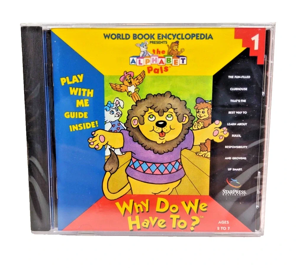 RARE NOS 1994 The ALPHABET PALS for Windows PC, Mac Educational Kids Game SEALED